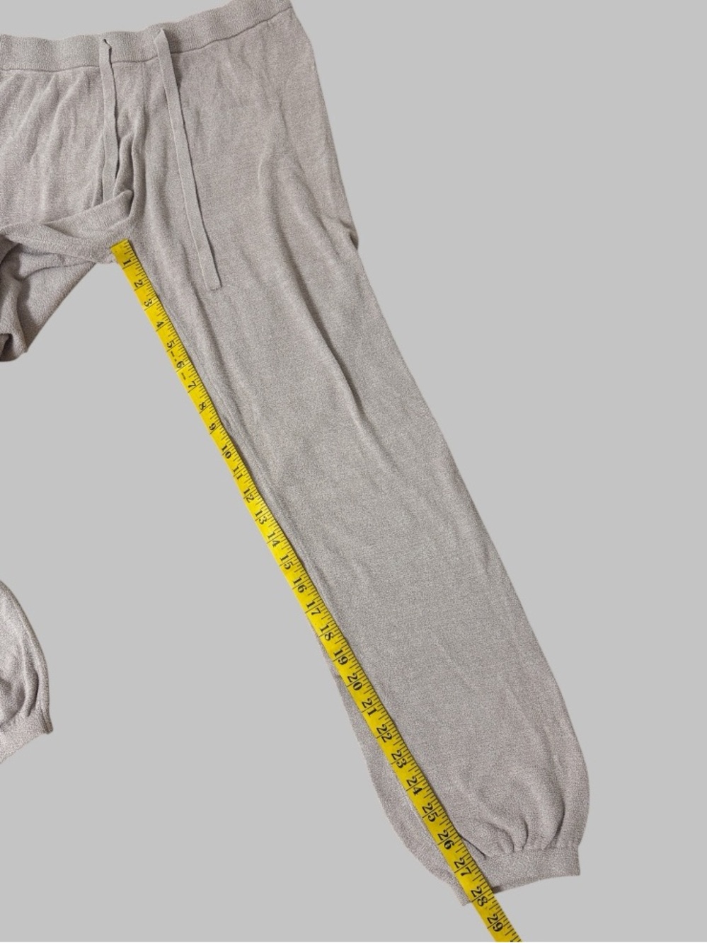 Barefoot Dreams Cozy Cheek Ultra Lite Taupe Joggers - Picture 6 of 7